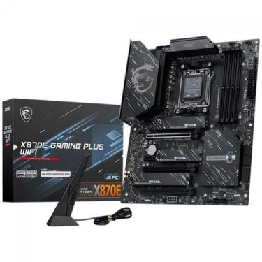 Imagem de Placa Mãe MSI X870E Gaming PLUS WIFI, Chipset X870E, AMD AM5, ATX, DDR
