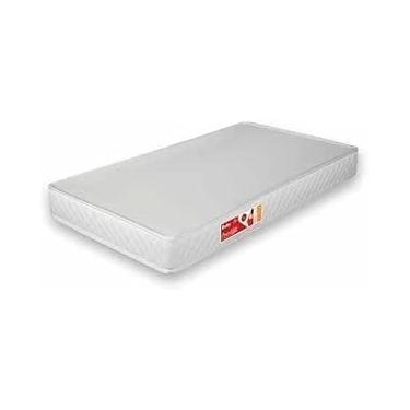 Imagem de Colchão baby tecido branco para crianças e bebê quarto berço tamanho infantil 130x70x10 com espuma D18 elegante confortável