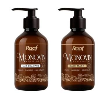 Imagem de Kit Shampoo + Máscara Antiqueda Fortalecedor Capilar Monovin Raaf Cosmetics