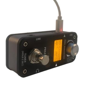 Imagem de RiToEasysports Pedal de Efeito Pré-amplificador, Som Maçante, Distorção, Tom Metálico, Guitarra Elétrica, Efeito para Quarto e Estúdio, Alumínio Preto