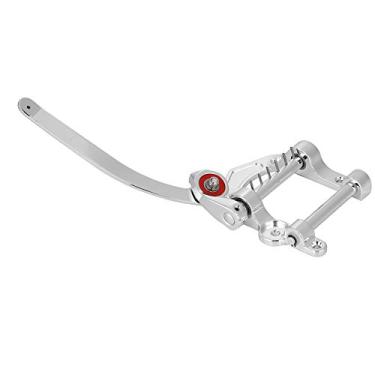 Imagem de RiToEasysports Vibrato Tremolo de Cobre Confortável, Peça de Reposição Fácil de Usar, Efeito de Choque para Tocar Guitarra, Adequado para Guitarras SG Jazz, Acessório Profissional DIY (Prata)