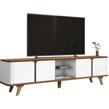 Imagem de Rack Bancada Para Tv 60 Pol 217 Cm 11097 Cedro Branco Dcasa Cedro Bran
