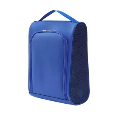 Imagem de Dynwave Bolsa organizadora respirável para sapatos de golfe, equipamentos esportivos, corrida, treinos, futebol, boliche e viagens. Ideal para guardar seus, Azul