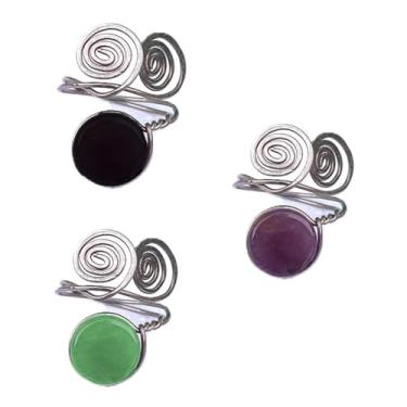 Imagem de Anel Artesanal com pedra natural, Aço Inox (Ônix (preta))