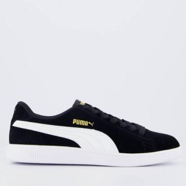 Imagem de Tênis Puma Smash V2 BDP Preto e Branco, 41