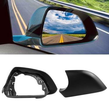 Imagem de Jaronx Compatível com capa inferior do espelho Tesla Model 3 e moldura da carcaça 2017-2025, lado direito do passageiro, suporte de capa de espelho retrovisor base inferior e substituição da carcaça