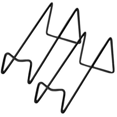 Imagem de Frunsse Suportes de garrafa, 2 peças de suporte de garrafa de vinho - Rack de ferro estável para mesa, cozinha, balcão de bar - design minimalista