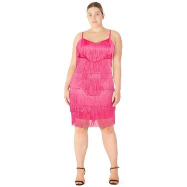 Imagem de City Chic Vestido feminino plus size - Maise Nyla, rosa, 48