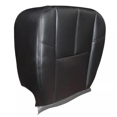 Imagem de Vigoraze Parte inferior do motorista ou passageiro, capa de assento de couro preto #193 compatível com Chevy Silverado Avalanche Tahoe Suburban compatível com GMC Sierra Yukon 2007 2008 2009 2010 2011