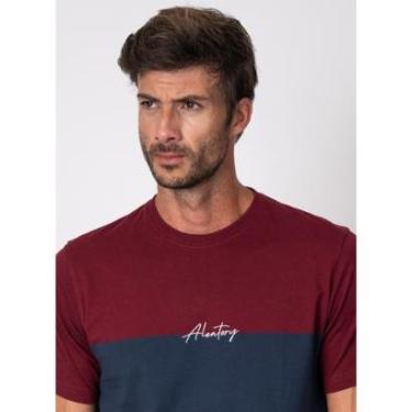 Imagem de Camiseta Aleatory Listrada Close Marinho-Masculino