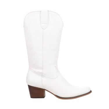 Imagem de ROPER Botas femininas casuais Nettie bico fino cano médio salto baixo 2,5-5 cm - branca, Branco, 36