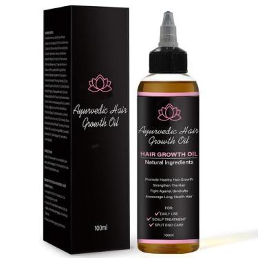 Imagem de Óleo de crescimento capilar NO BALD Queenp Ayurvedic 100ml