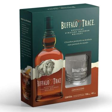 Imagem de Kit Whiskey Buffalo Trace - 750ml + Copo de vidro