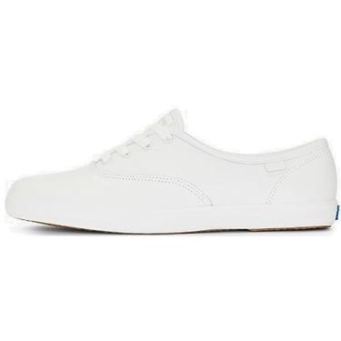 Imagem de Sperry Tênis feminino de couro com cadarço Keds Champion, Couro premium off-white, 36