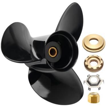 Imagem de Wvkeosc Hélice de barco de alumínio 15 x 17 48-832828A45 para motores Mercury 150-300HP Mercruiser Alpha One/Bravo One 15Spline Tooth RH