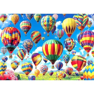 Imagem de Quebra-cabeça de balões de ar quente coloridos, 1000 peças
