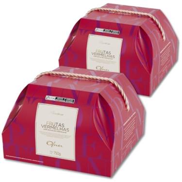 Imagem de Panettone Ofner Frutas Vermelhas Kit 2 unidades 750g