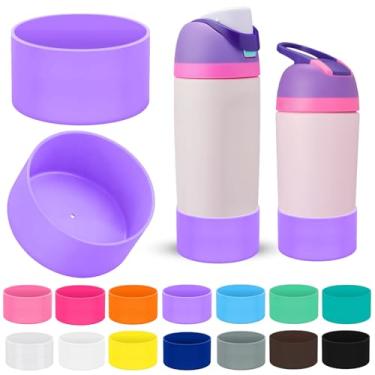Imagem de Limotex 2 peças de botas protetoras de silicone compatíveis com Owala Kids 473 g e 496 g, acessórios para 340 g - antiderrapantes, resistentes a arranhões, adequadas para escola, ao ar livre, fácil