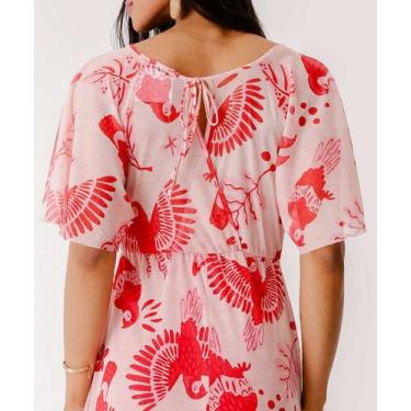 Imagem de Vestido Longo Feminino Estampa Tucano Marisa-65000, Off white, G