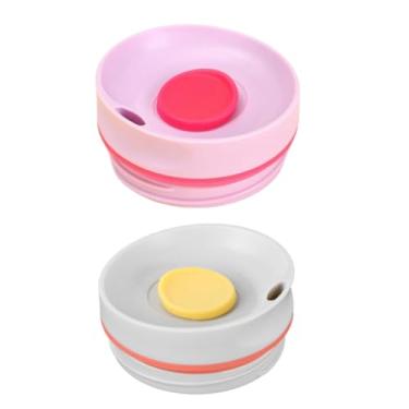 Imagem de Tampa deslizante de substituição compatível com Owala SmoothSip 567 g 340 g, acessórios à prova de vazamento, tampa superior compatível com Owala SmoothSip Slider copo de café de 340 g 590 ml (branco