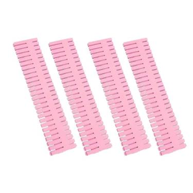 Imagem de Cffuvros Organizadores de Gaveta de Cozinha Ajustáveis, Conjunto de 4 Peças de Divisórias e Separadores de Plástico para Utensílios, Talheres, Organizador de Gaveta Personalizável