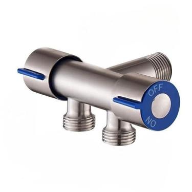 Imagem de torneira cozinha parede preta flexível Duplo Jato Cone 1/4 de Volta (Válvula)