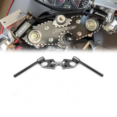 Imagem de Arashi Black Triple Tree Top Clamp + guidão para Suzuki Hayabusa GSXR 1300 GSX1300R 2021-2025, acessórios de motocicleta
