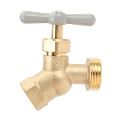 Imagem de Mangueira Bibb Latão G3/4in DN20 Rosca Macho G1/2in DN15 Rosca Fêmea Válvula de Saída de Água para Irrigação de Jardim Lavagem Encanamento Encaixe Construção de Latão Durável