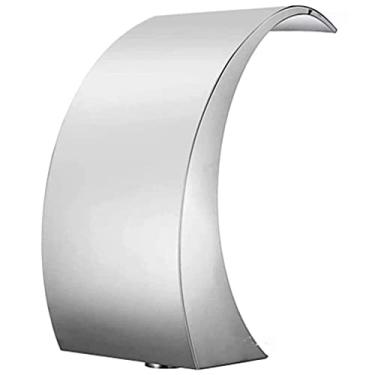 Imagem de Fonte de aço inoxidável, jardim ao ar livre, cachoeiras, fonte de piscina, irrigador de água divertido montado na parede para piscina decorativo, spray de água de aço inoxidável durável