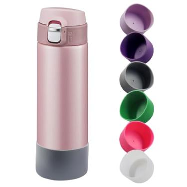 Imagem de Seimneire 6 peças de protetor de garrafa de água de várias cores para botas Silicagel, capa de base antiderrapante de 77,11 mm para Owala/Stanley/Hydroflask