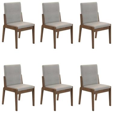 Imagem de Conjunto de 6 Cadeiras Sinfonia com Estofado em Linho