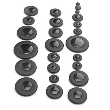 Imagem de EVGATSAUTO Almofadas de Substituição para Saxofone Alto Sax, 25 Peças, Acessórios Abs de Pele de Carneiro Real, Peças de Reparo de Instrumento de (Preta)