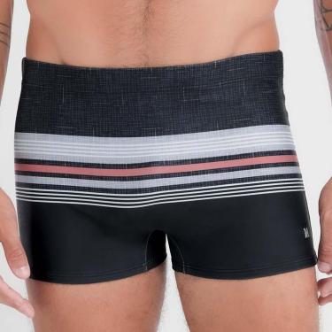 Imagem de Sunga Boxer Com Estampa De Listras-Masculino