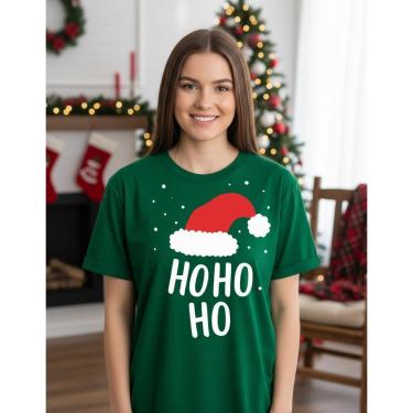 Imagem de Camiseta Natal Unissex Manga Curta em Algodão Leve e Confortável Básica Malha Premiun-Unissex