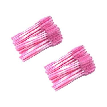 Imagem de Escova Descartável Para Máscara De Cílios E Sobrancelhas, 50/100 Peças