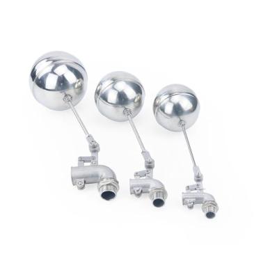 Imagem de 1/2 3/4 1 polegada aço inoxidável 304 válvula flutuante ajustável válvula de esfera flutuante 1 peça (3/10.2 cm)