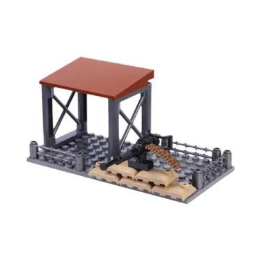 Imagem de Modelo De Blocos De Montar Da Torre De Observação Da Base Militar Da S