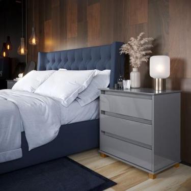 Imagem de Mini Cômoda Quarto Valentine cor Onix - Comprar Moveis em Casa - Compr
