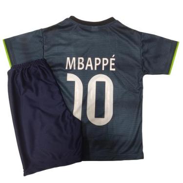 Imagem de Kit Conjunto Infantil de Futebol Camisa e Shorts com Escudo Bordado V1