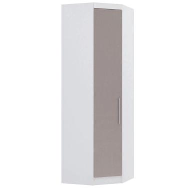 Imagem de Guarda Roupa De Canto Diagonal Modulado 70cm 1 Porta Alpes Luciane Móveis