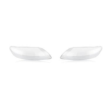 Imagem de 1 par de capa para farol dianteiro de carro, compatível com audi q7 2006-2015, lente de vidro transparente, substituição de abajur