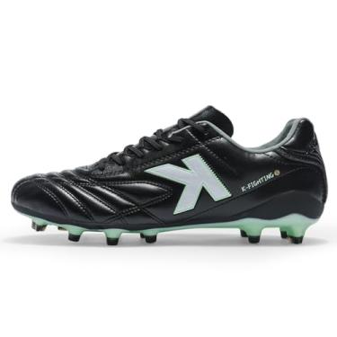 Imagem de KELME Chuteiras de futebol masculinas, sapatos firmes/artificiais, para futebol ao ar livre, rúgbi, beisebol, leve, Preto, 41