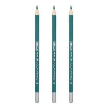 Imagem de PATIKIL Lápis de aquarela, conjunto de lápis de cor azul para esboços, lápis de cor, lápis de cor, materiais de desenho de artistas a granel para mistura de livros de colorir para adultos, 3 peças