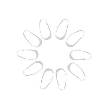 Imagem de Generic 300 Pçs Saco Pitada Clipes Fechos Snap Jóias Descobertas Liga Bails para Diy Colar Pulseira Brinco Ouro Jóias Crafters (Prata)