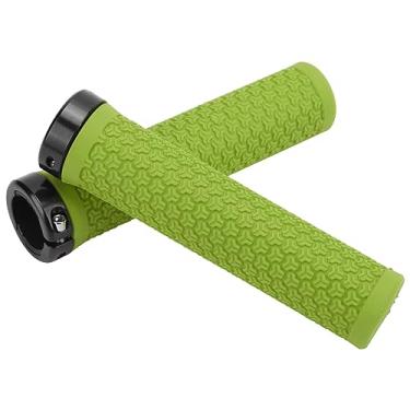 Imagem de Aoresac Anel de Trava de Liga Alumínio Grau Aviação, Punhos Absorção Choque do Guiador, Com Superfície Borracha Antiderrapante, MMaximize o Controle para Andar (Verde)