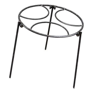 Imagem de YIJU Suporte de panela tripé dobrável para fogueira, com pernas, para forno holandês, churrasqueira dobrável, ideal para camping, pesca, e, 34 Cm