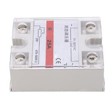 Imagem de Relé de estado sólido 25A, instalação do parafuso 24?380VAC Regulador de tensão SSVR de alta confiabilidade tamanho compacto para sistema de controle automático