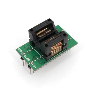 Imagem de SSOP34 para DIP34 OTS-34-0,65 passo 0,65 soquete de teste adaptador programador IC 0,65 mm FXPCGZISH