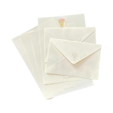 Imagem de Conjunto de 4 cartas + 2 envelopes, planejador romântico, cartão de fe