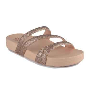Imagem de Sandália Papete Slide Feminina Glitter Zaxy